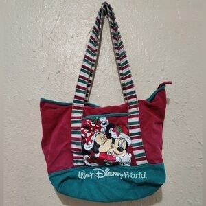 Walt Disney Christmas Mickey Minnie Tote